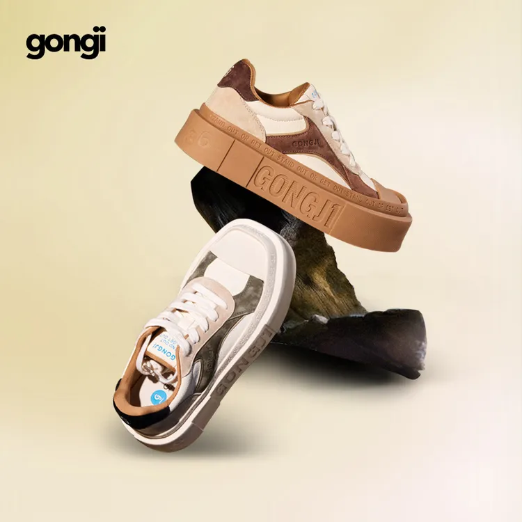 【丁真徐艺洋同款】GONGJI方寸之地复古休闲板鞋欧若风美拉德店播