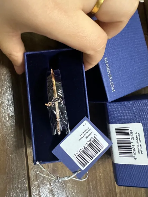 铜合金手镯 采用施华水晶欧美镶钻镶嵌经典星月手镯