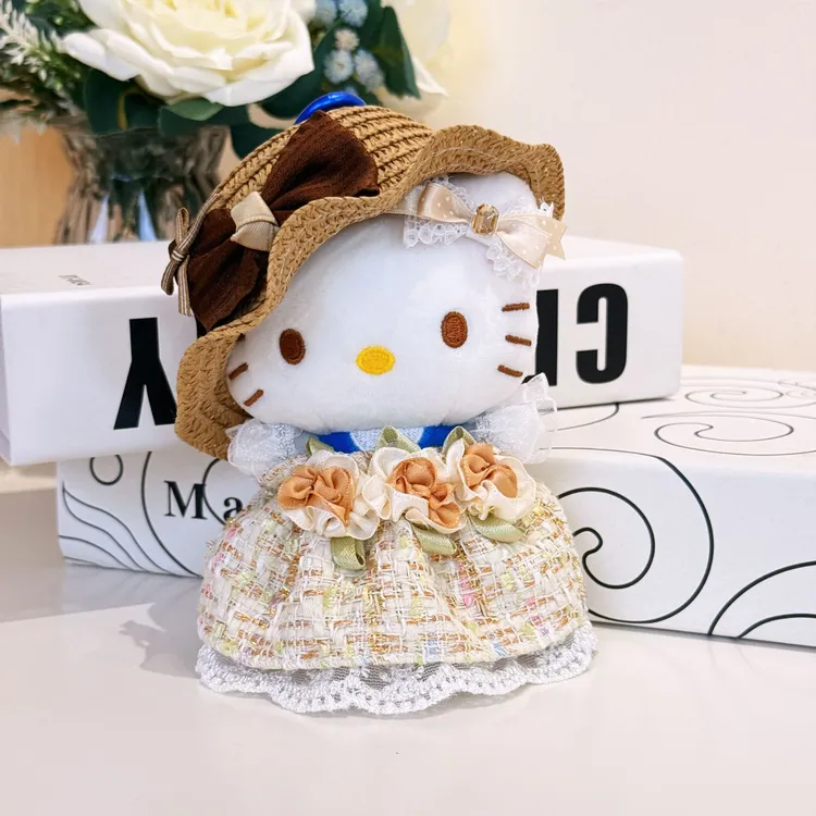 【热卖款】正版HelloKitty香槟仟禧Kitty二创包挂可爱手工diy钥匙扣