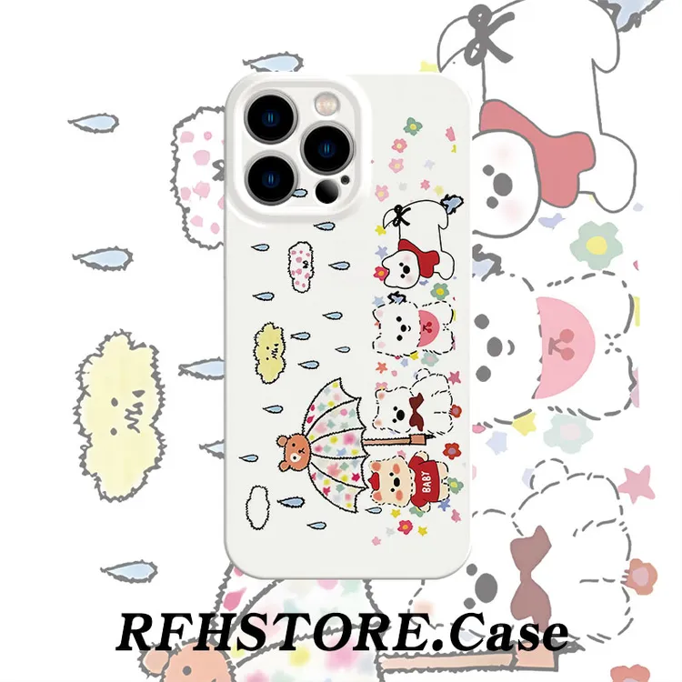 ZMGX满屏草地花朵小狗适用苹果17菲林手机壳华为P70vivoppo小米套