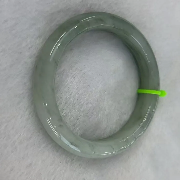 非金属莫桑石手镯 天山翠百搭玉镯子女绿色美人镯