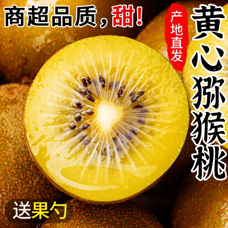 四川黄心猕猴桃新鲜水果奇异果香甜多汁当季孕妇水果