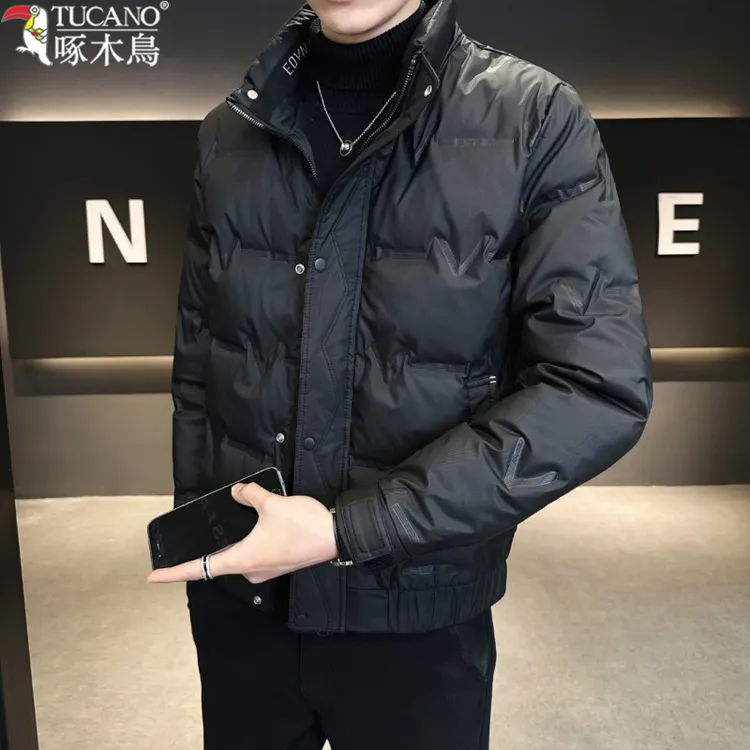 TUCANO/啄木鳥男士棉服休闲时尚冬季保暖潮流短款立领防寒服外套