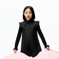 远红外蓄热littlemoco童装25冬装新款女童爱心中式连衣裙裙子