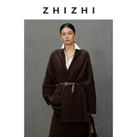 【温温专享】致知 瑞鹧鸪 羊毛宽松慵懒感温柔开衫ZZ2EWKGL015