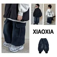 XXJ 2175 酷帅有型【新神裤】大口袋工装风加绒牛仔裤