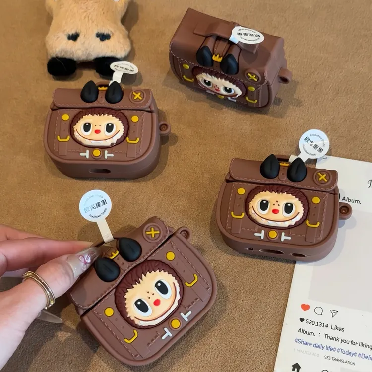 夕与空公文包拉布布Airpods 4代保护套Pro/Pro2苹果耳机套1/2/3代