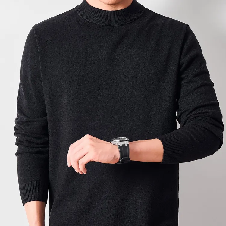 半高领针织衫毛衣修身版型男士针织衫打底内搭单穿秋冬2025新款