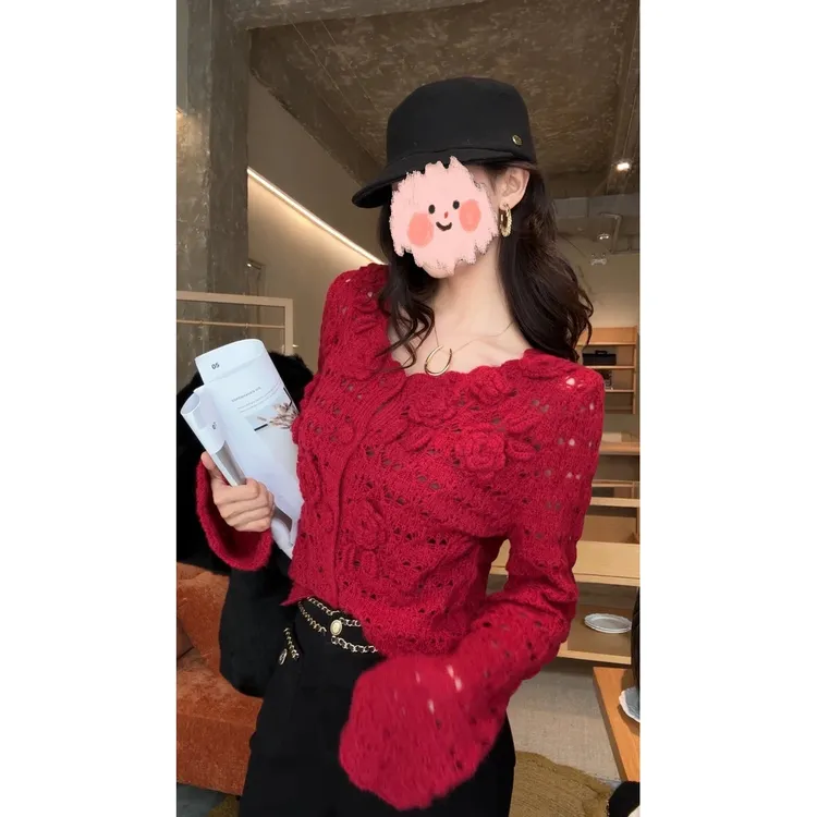 【活泼俏丽】新时尚百搭气质毛织上衣