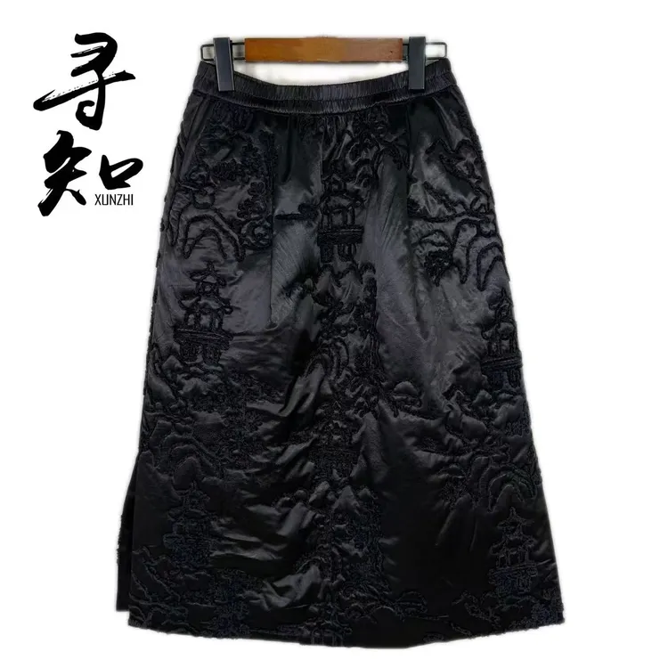 寻知·朱总原创设XZQ359J寻墨·隐山半身裙