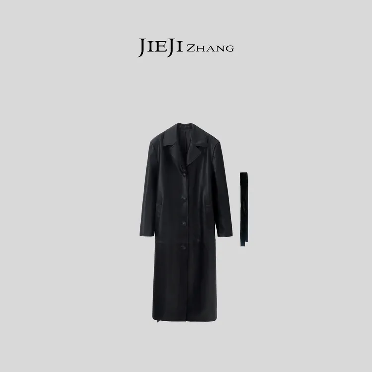 【JIEJI ZHANG】高级定制秋冬时尚百搭时尚皮衣351393