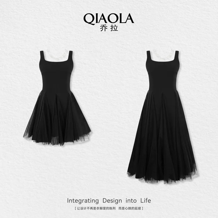 QIAOLA/乔拉【舞会面纱】夏季舞会无袖连衣裙长袖衬衫时尚套装预售