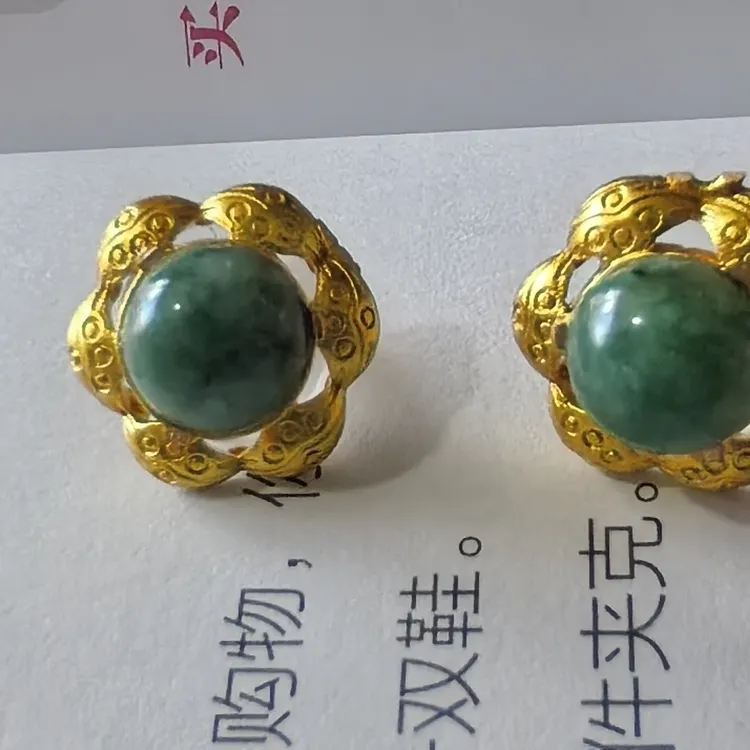 铜合金皮质耳饰 藏式民族风红色复古时尚气质精美百搭简约精致