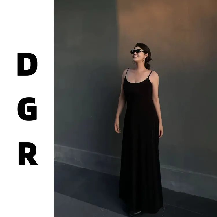 【DGR】大码微胖“南法假日 ”纯欲辣妹巨能搭遮肉显瘦A字连衣裙YY007