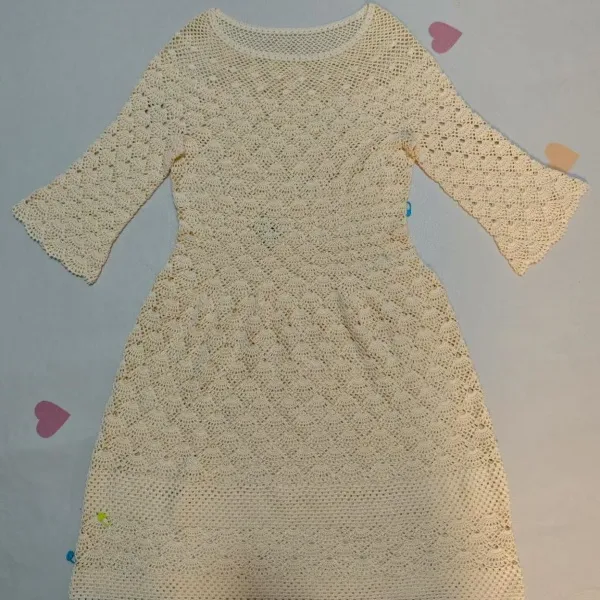 视频教程西利织造 莫香钩针连衣裙