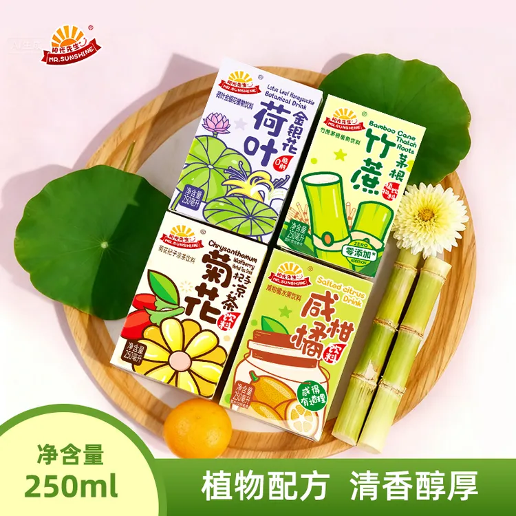 【达人专属】阳光先生茶饮料多口味 夏季清凉新中式茶饮聚餐下午茶
