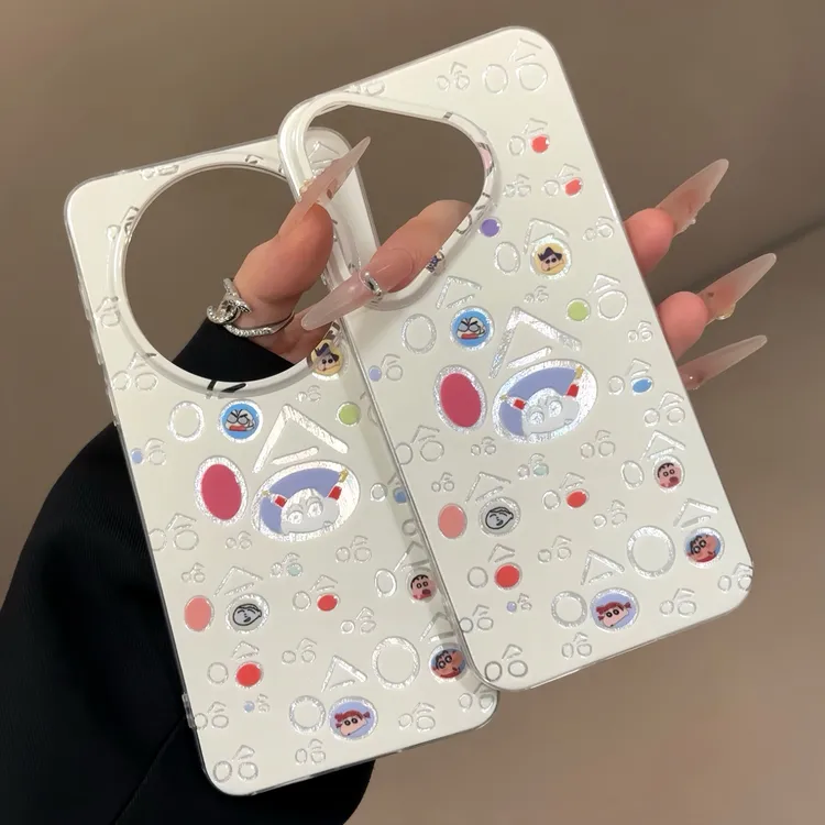 文字哈哈小新适用苹果16promax羽纱手机壳vivo华为p70oppo小米13