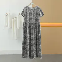 【半价q仓-唐长老自营】货号4629女装夏碎花设计感慵懒连衣裙M
