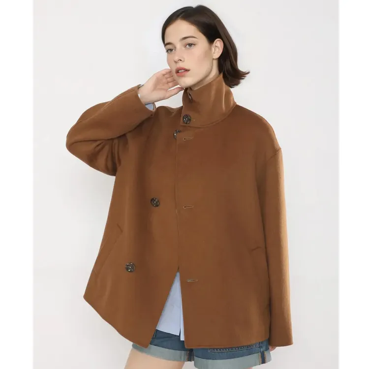 哥弟【官方正品】女装秋季新款140036时尚休闲百搭宽松哥弟毛呢外套