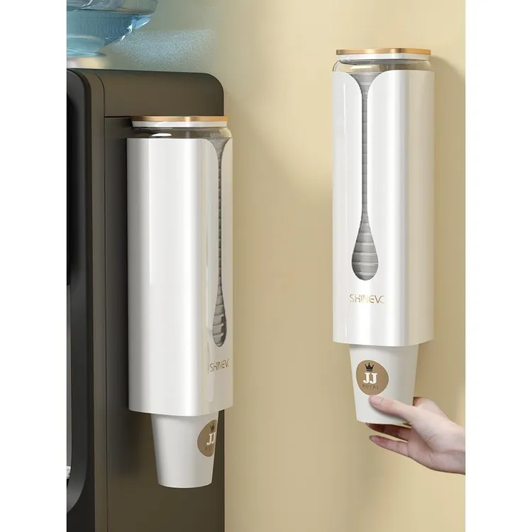 一次性杯子取杯器饮水机水杯架子壁挂免打孔置物架纸杯架取杯架