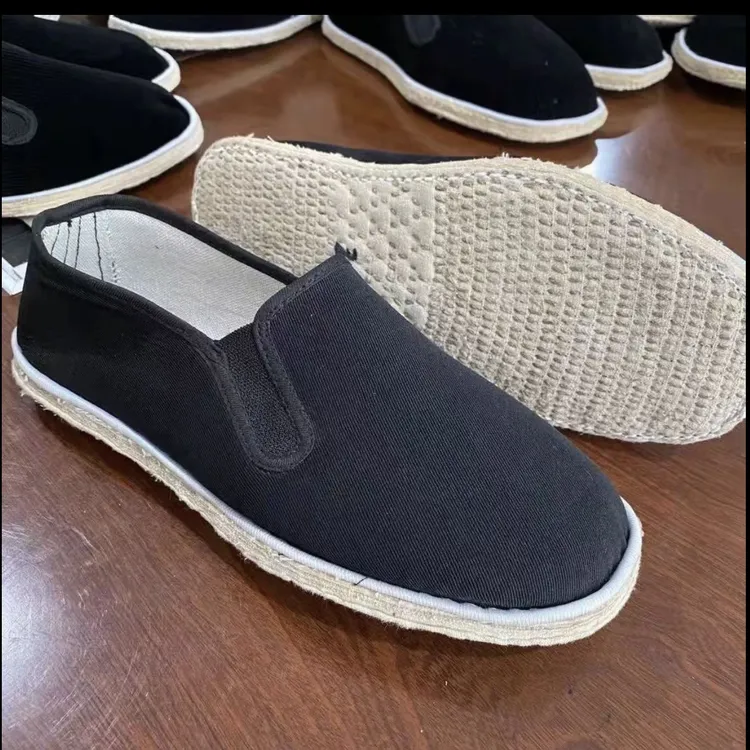 纯手工麻绳底千层布鞋男女同款吸汗排湿