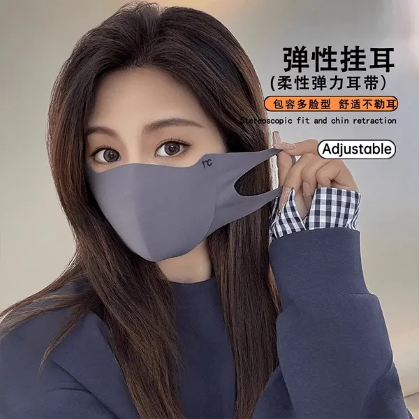 新疆包邮秋冬季美拉德口罩保暖防寒防风面罩户外骑行防护口罩户外