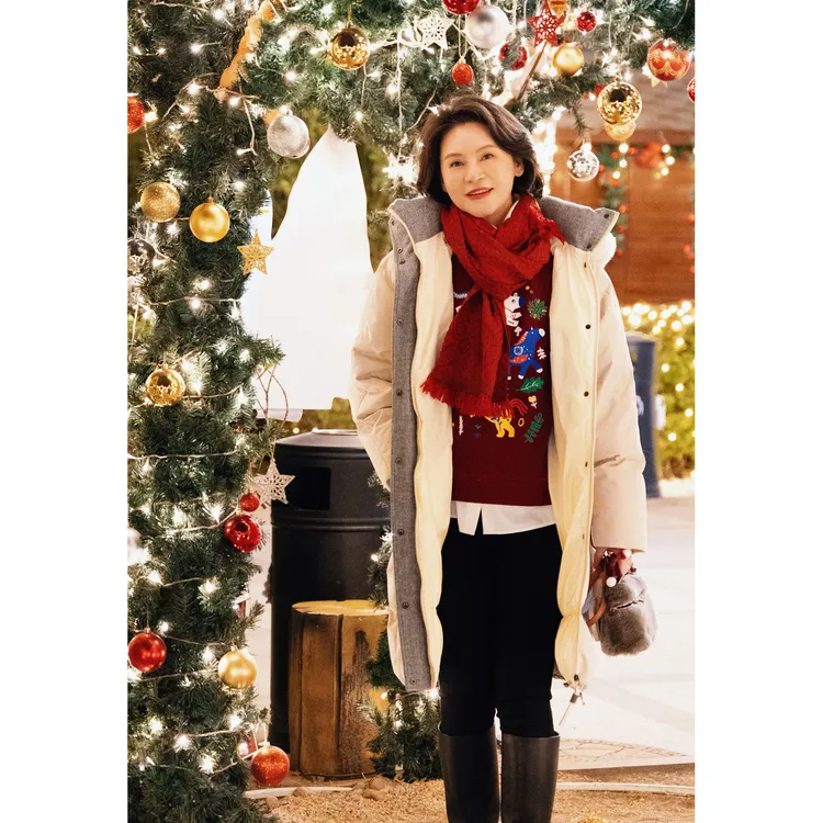 我是摩羯 新BC长款 90鹅绒泡芙防风可拆卸山羊绒帽子冬羽绒服