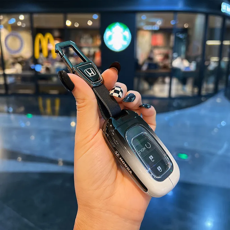 适用本田11代思域钥匙套雅阁2024款crv皓影zrv英仕派hrv金属壳扣