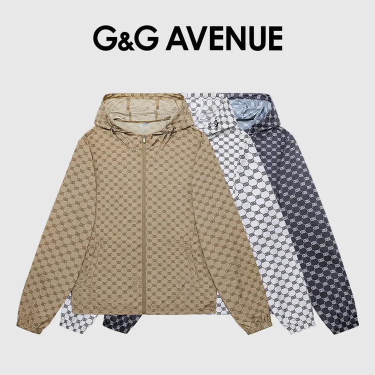 法国G&G AVENUE轻奢潮牌满印皮肤衣男女同款外套-GHP23121001