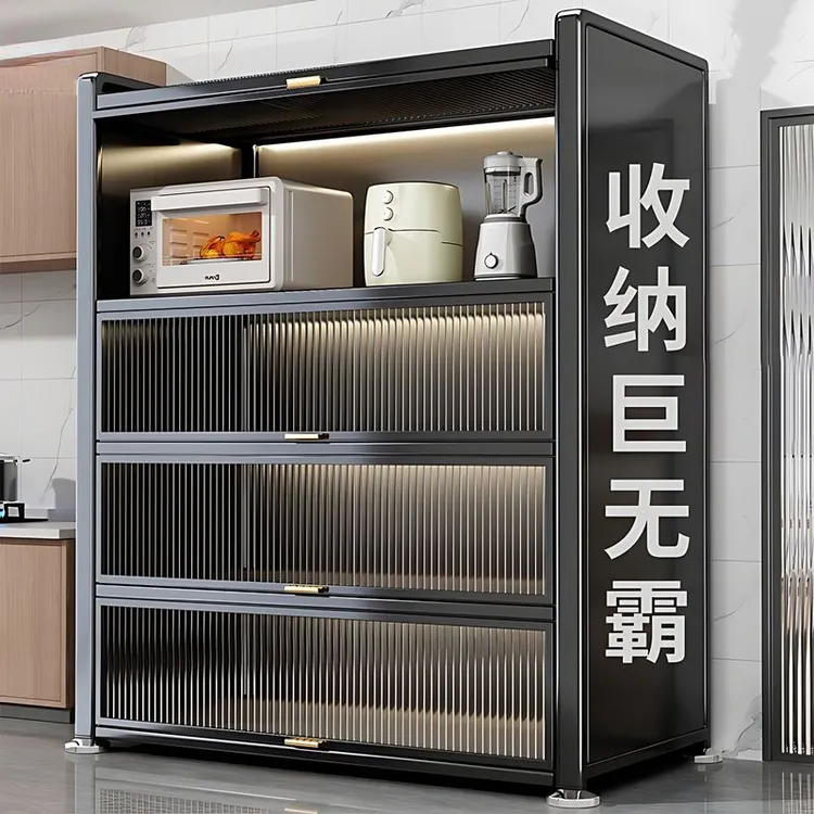 家用钢制书柜带门儿童书架客厅收纳柜防尘铁艺储物柜卧室置物柜子