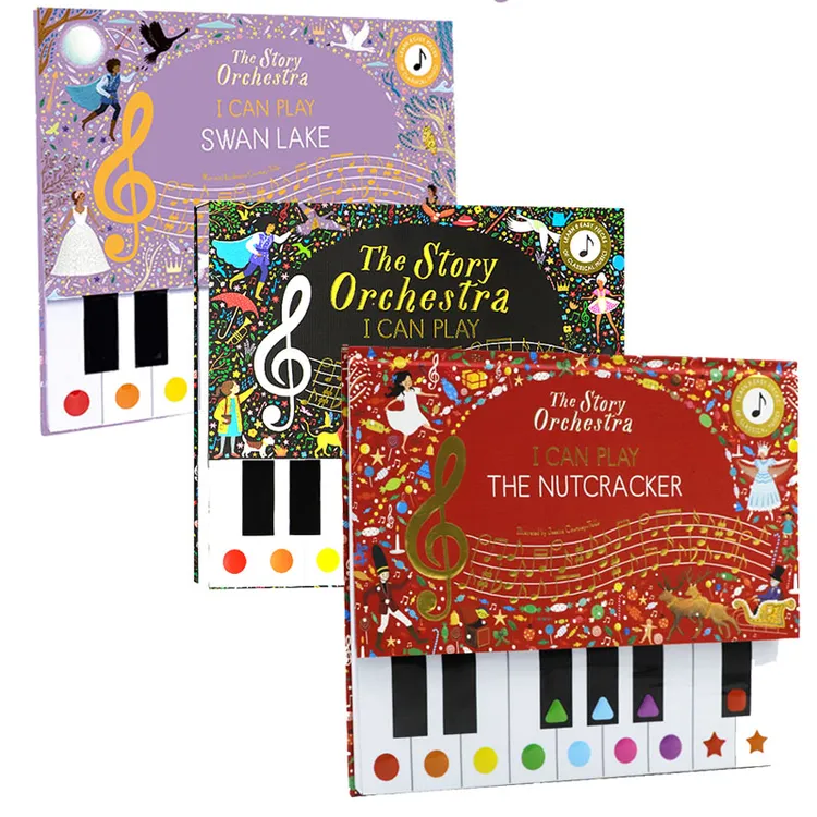 管弦乐队 英文原版绘本 故事发声书 趣味钢琴图画书