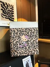 120升kt豹纹猫收纳箱三层加厚防水防潮装被子衣服收纳可折叠