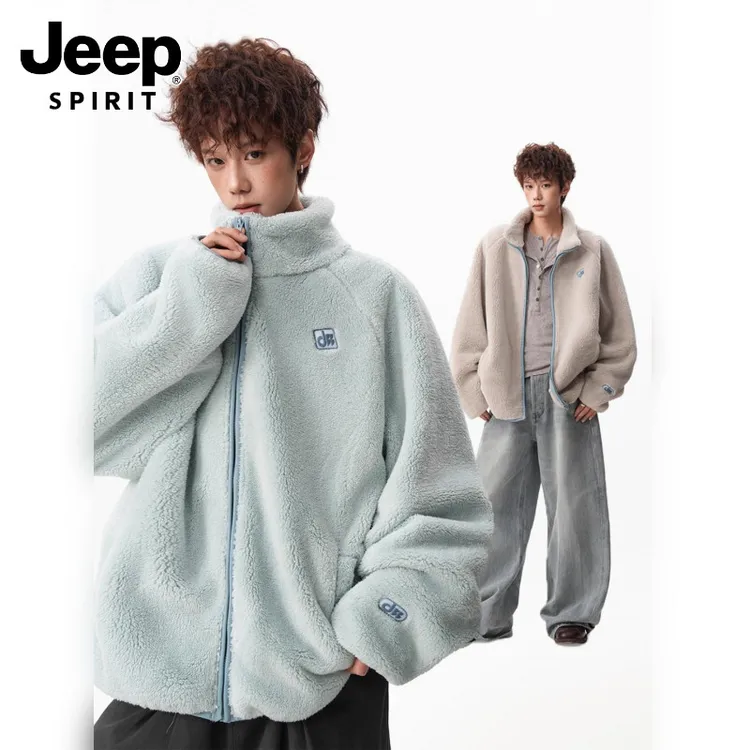 JEEPSPIRIT吉普男士保暖外套秋冬季加厚保暖棉服美式休闲时尚潮流