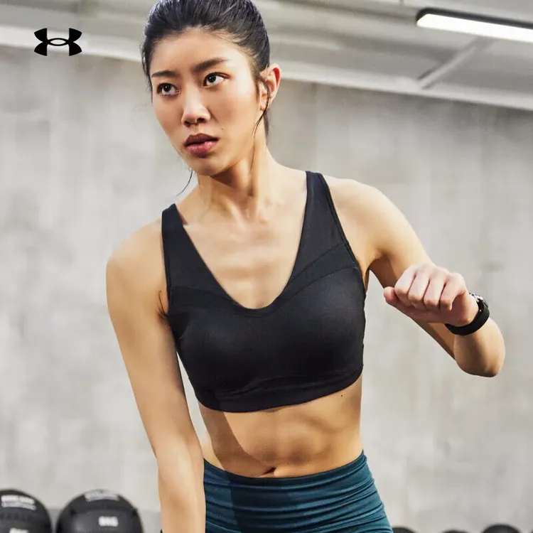 安德玛UA官网女子美背背心瑜伽缓震训练运动内衣-中强度 1373826