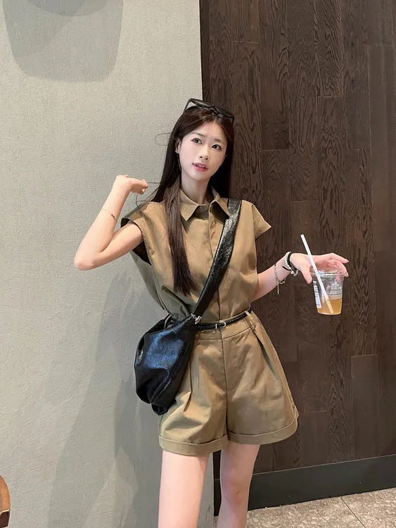 女装夏季法式老钱风时尚洋气气质套装减龄短袖休闲风慵懒风小众