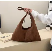 高级秋冬复古磨砂托特包女大容量通勤时尚单肩腋下包新款托特【WL】