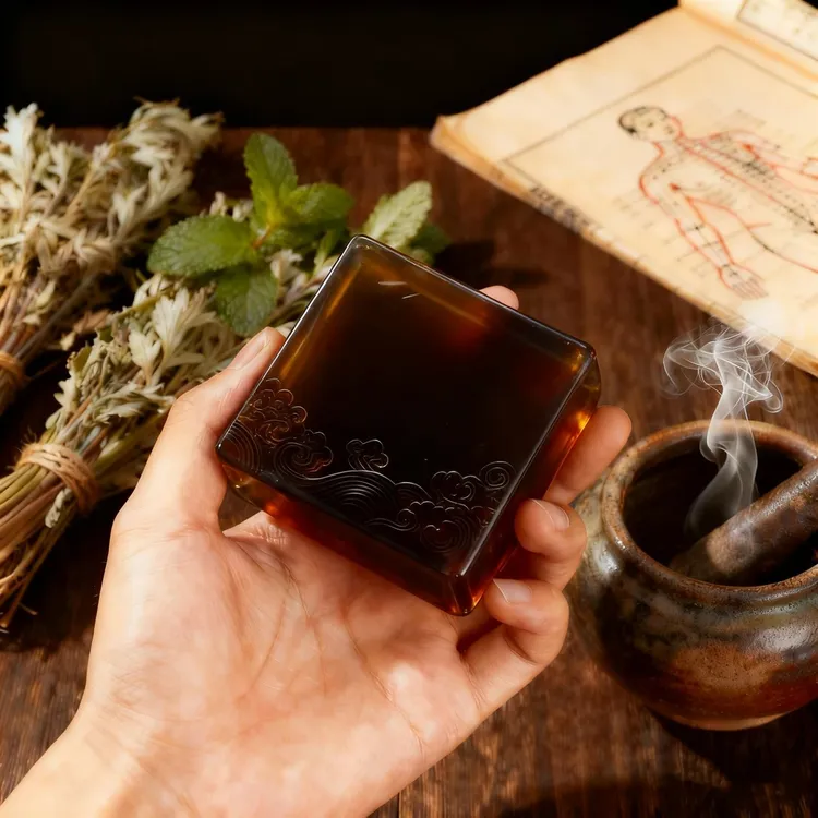 【官方正品】乌斯曼草五黑手工洗发皂手工皂LL-1