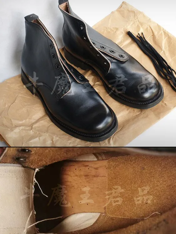 牛魔王君品 3514-87男士高腰皮鞋高帮皮鞋款单勾鞋春秋单皮鞋