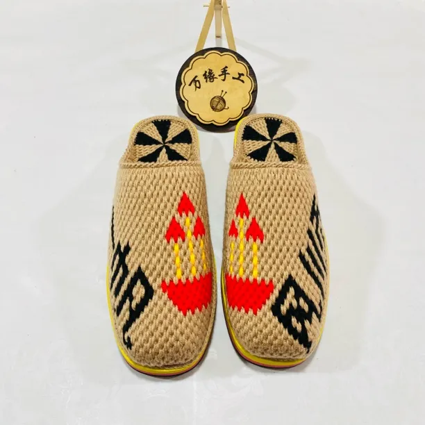 【抅好的拖鞋】6股宝宝线和防滑底纯手工抅织，男女居家必备拖鞋
