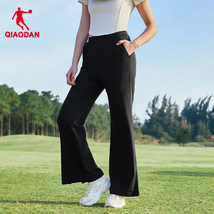 中国乔丹运动长裤女2025秋季新款女士透气休闲针织卫裤跑步裤子女