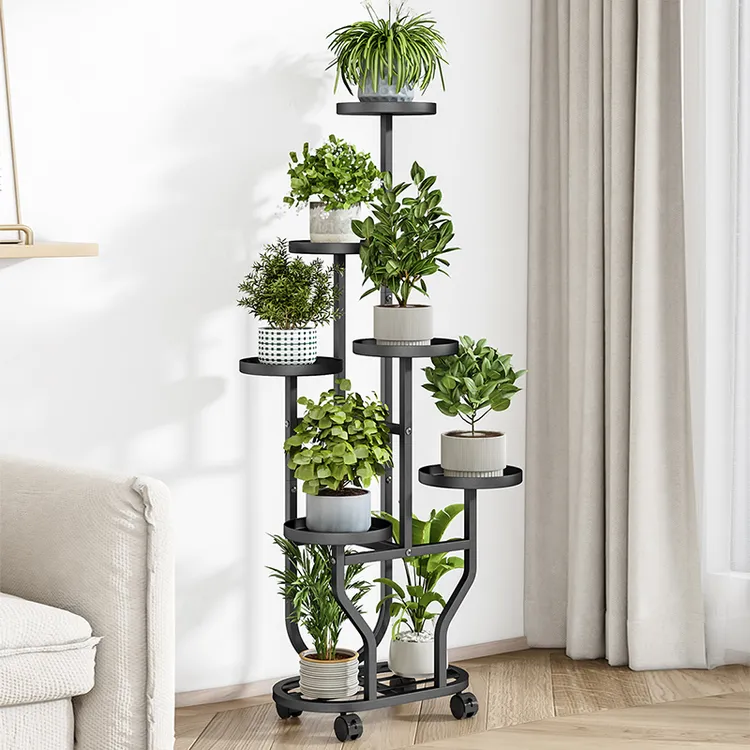 可移动花架子客厅落地式花架置物架阳台2025新款绿萝铁艺花盆托架