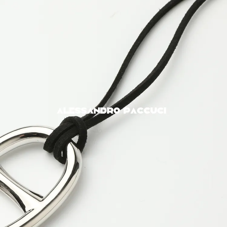 铜项链 AP洛哥51007EX银色猪鼻子时尚百搭简约个性可调节项链