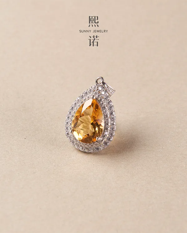 懒猫nono│Saynono 华尔兹_巴西暴力黄水晶吊坠(多样性发其一)