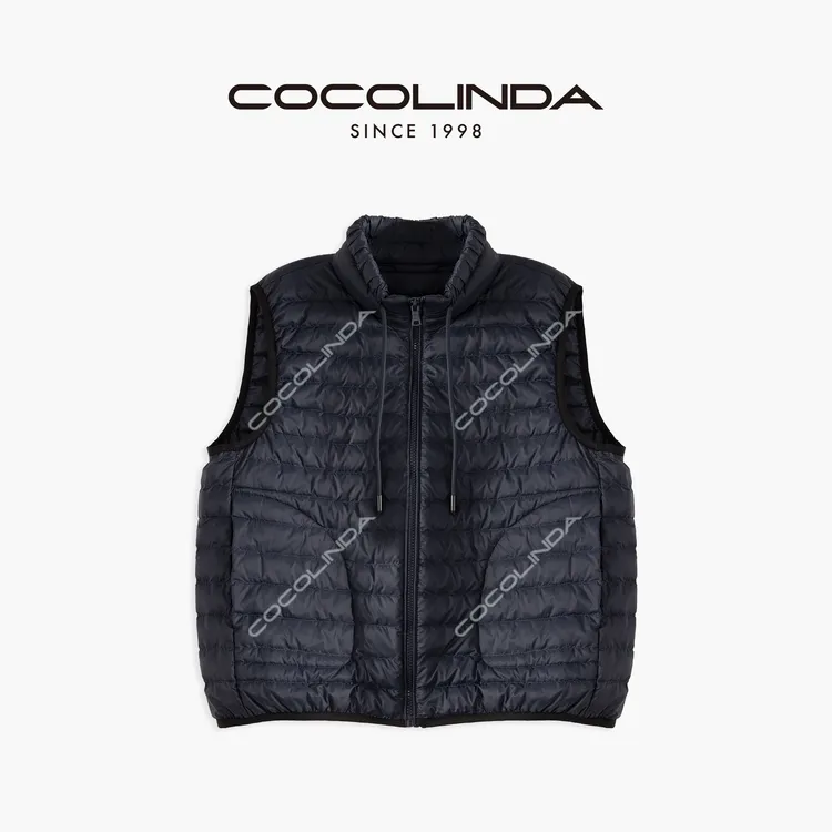 COCOLINDA | 90白鸭绒立领羽绒服马甲V2842