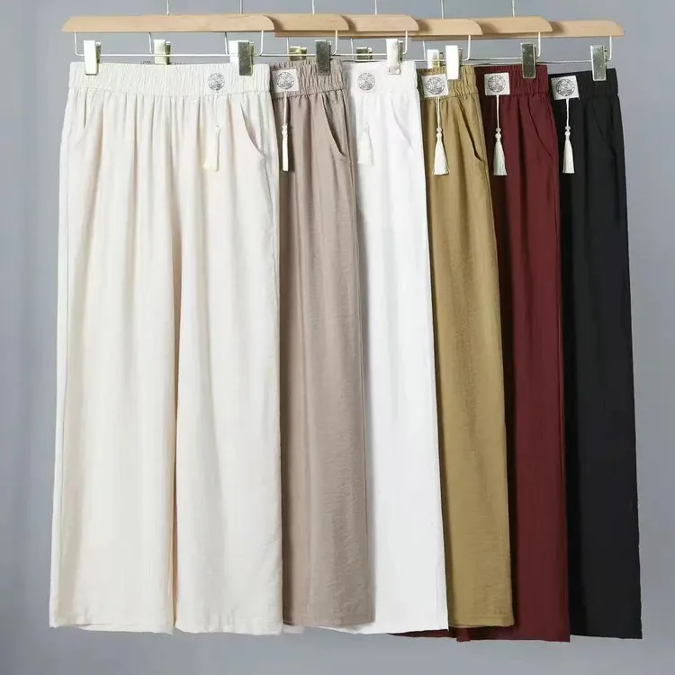 [升级版樱花裤]直筒裤清凉显瘦休闲垂感宽松休闲裤2025年夏季新款