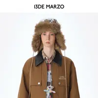 13DE MARZO 2025秋冬新款绗缝护耳帽防寒保暖百搭帽子专柜同款