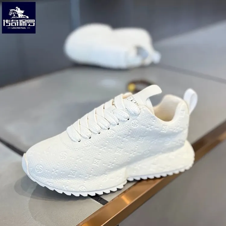 传奇保罗男鞋潮牌百搭冬季男士户外休闲运动复古增高厚底老爹跑鞋