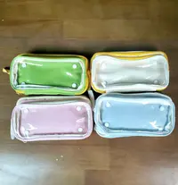 咔巴熊可拆撞色透明笔袋1106【颜色不挑】
