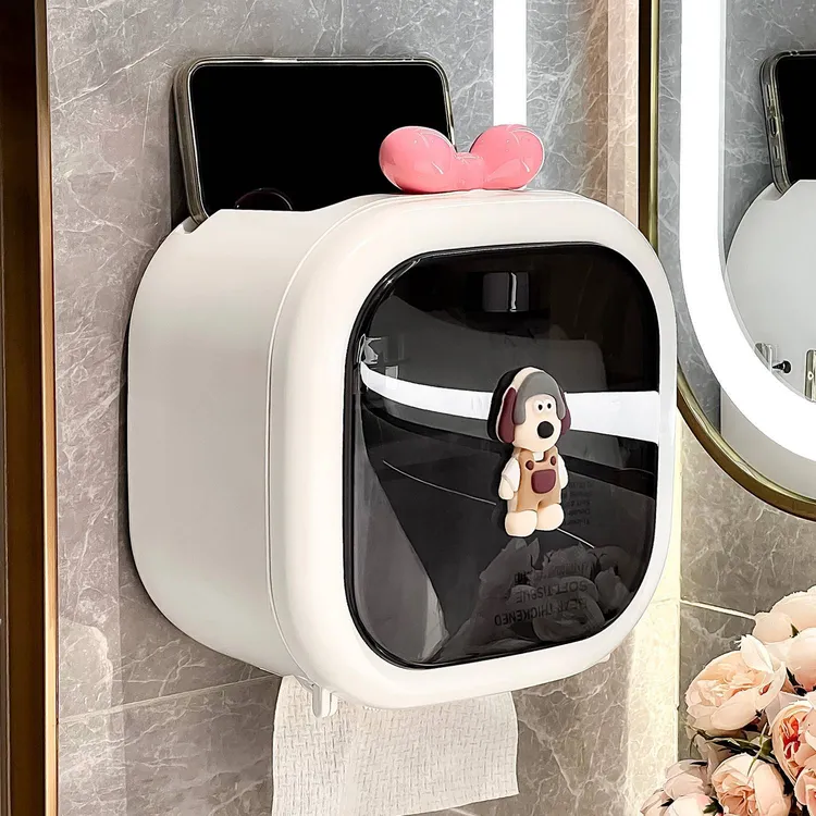 卫生间纸巾盒壁挂式免打孔防水厕所纸巾盒浴室高颜值创意抽纸盒否