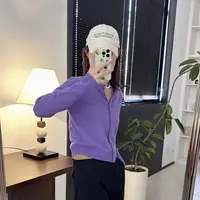 【丽姐女装】包钮开衫｜温柔明媚系 秋季质感显瘦百搭羊毛开衫M0500
